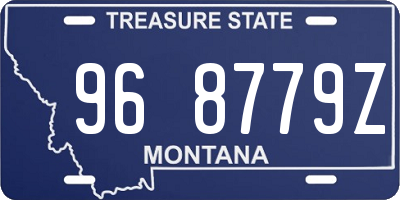 MT license plate 968779Z