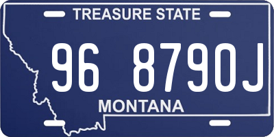 MT license plate 968790J