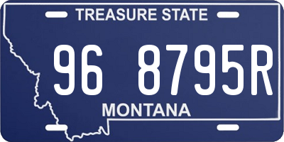 MT license plate 968795R