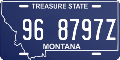 MT license plate 968797Z