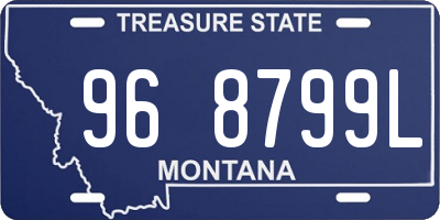 MT license plate 968799L