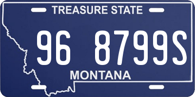 MT license plate 968799S