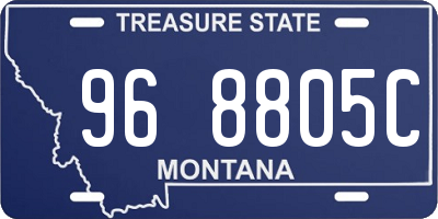 MT license plate 968805C
