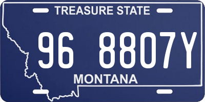 MT license plate 968807Y