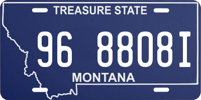 MT license plate 968808I