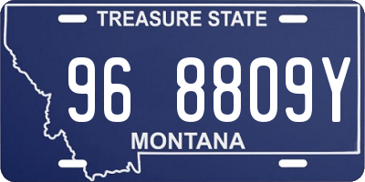 MT license plate 968809Y