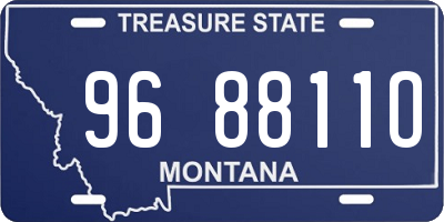 MT license plate 968811O