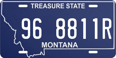 MT license plate 968811R