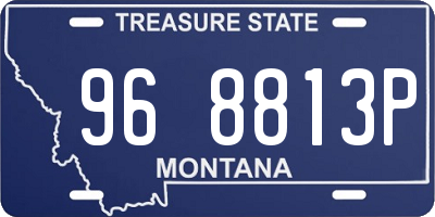 MT license plate 968813P