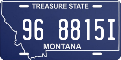 MT license plate 968815I