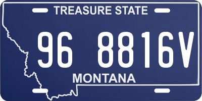 MT license plate 968816V