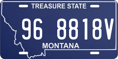 MT license plate 968818V