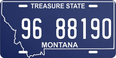 MT license plate 968819O