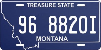 MT license plate 968820I
