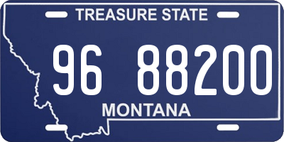 MT license plate 968820O