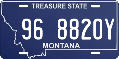 MT license plate 968820Y