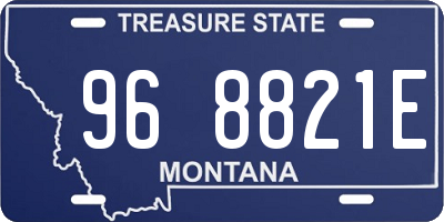 MT license plate 968821E
