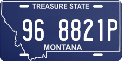 MT license plate 968821P