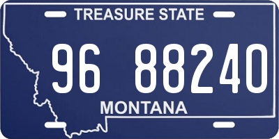 MT license plate 968824O