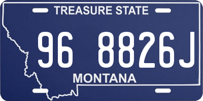MT license plate 968826J