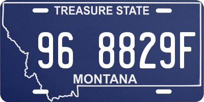 MT license plate 968829F