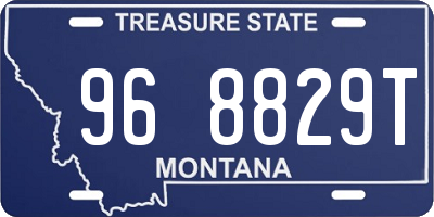 MT license plate 968829T