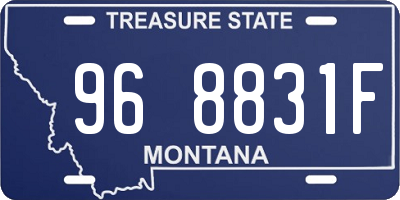 MT license plate 968831F