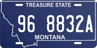 MT license plate 968832A