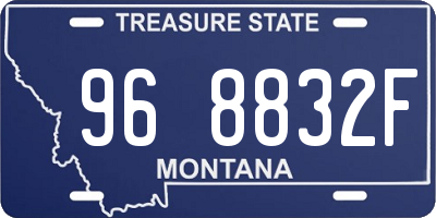 MT license plate 968832F