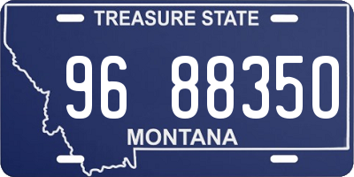 MT license plate 968835O