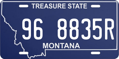 MT license plate 968835R