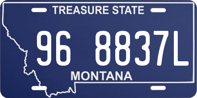 MT license plate 968837L