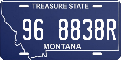 MT license plate 968838R