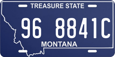 MT license plate 968841C