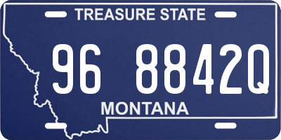 MT license plate 968842Q