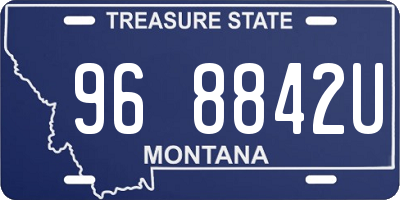 MT license plate 968842U