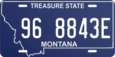 MT license plate 968843E