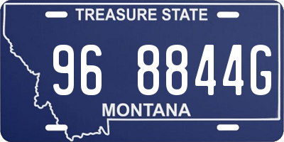 MT license plate 968844G