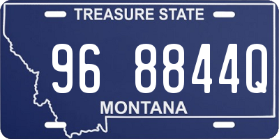 MT license plate 968844Q