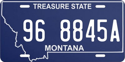 MT license plate 968845A