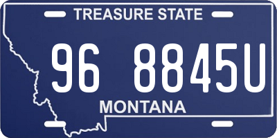 MT license plate 968845U