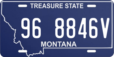 MT license plate 968846V