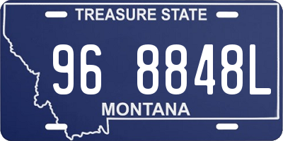 MT license plate 968848L