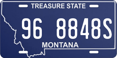MT license plate 968848S