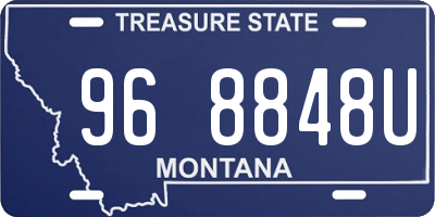 MT license plate 968848U