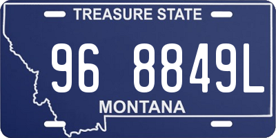 MT license plate 968849L