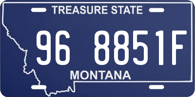 MT license plate 968851F