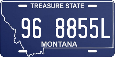 MT license plate 968855L
