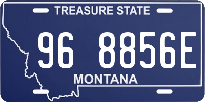 MT license plate 968856E