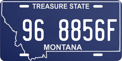 MT license plate 968856F